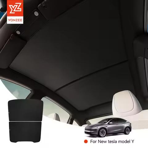 YZ 适用于特斯拉 Model 3 Y Highland Juniper 2025-2026 遮阳帘黑色车顶石墨烯蜂窝遮阳帘汽车后前天窗玻璃