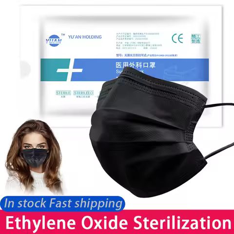 一次性环氧乙烷灭菌手术口罩 10片独立包装挂耳式医用口罩 3层熔喷口罩
