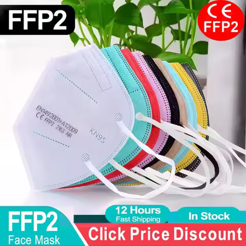 FP2 面罩 Masques CE KN95 面罩过滤器 5 层成人 kn95 Mascarillas Quirurgicas Homologadas 可重复使用的 FFP2 面罩