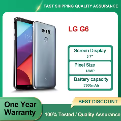 LG G6 H871/H872/H873/H870DS 翻新无锁原装 32GB 4GB RAM 指纹 13MP 5.7 英寸手机 4G 状况良好