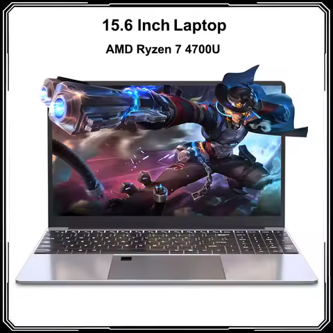 15.6 英寸笔记本电脑 AMD R7 4700U 背光键盘 Windows11 12GB DDR4 1TB 指纹解锁商务办公笔记本电脑