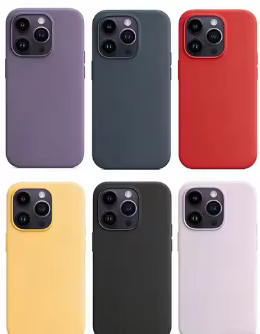液体硅胶壳适用于苹果 iPhone 17 16 15 14 13 Pro Max 11 12 13 14 15 Plus 手机风格保护套
